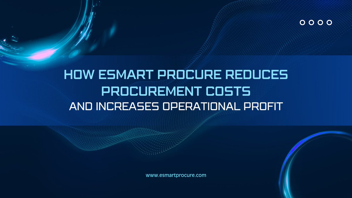esmartprocure's tweet image. eSmart Procure helps businesses cut procurement costs and boost operational profit by automating the entire P2P cycle—from requisition to payment.

Visit: esmartprocure.com

#ProcurementAutomation #P2P #SAPIntegration #CostSavings #OperationalEfficiency #eSmartProcure