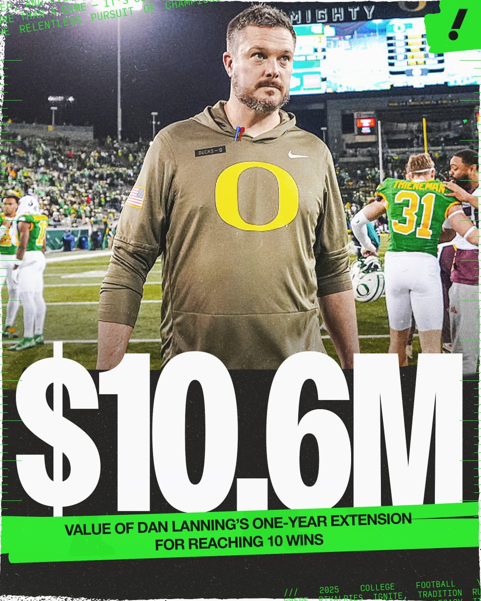 Dan Lanning triggers his one-year extension after another 10-win season 🤑 🦆