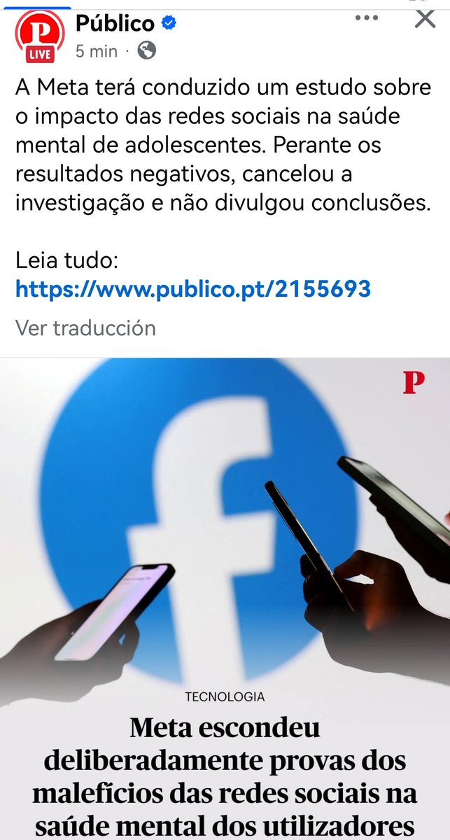 META SABE PERFECTAMENTE QUE ESTÁ DAÑANDO LA SALUD MENTAL DE LOS ADOLESCENTES.
ESCONDE LOS RESULTADOS.
#BELLASHISTORIASDELCAPITALISMOSALVAJE
<a href="/pitiklinov/">Pablo Malo</a>