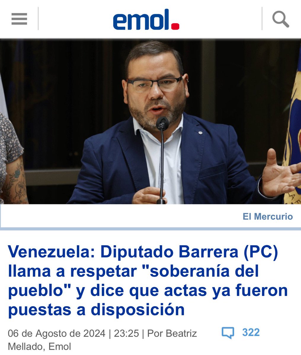 Diputado Luis F. Sanchez 👍🏻🇨🇱 tweet media