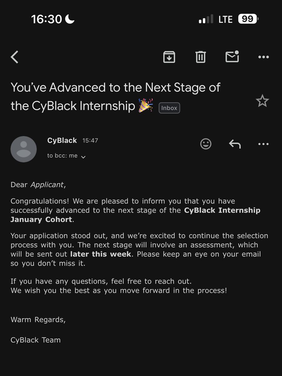 sudosheggs's tweet image. with tears of Joy in my eyes 😭😭🤩🤩

Thank you for the amazing update @Cyblackorg .
I’m pleased to have advanced to the next stage of the internship process and appreciate the opportunity, i look forward for what comes next.
Thank you Dr @ireteeh , @segoslavia @TemitopeSobulo