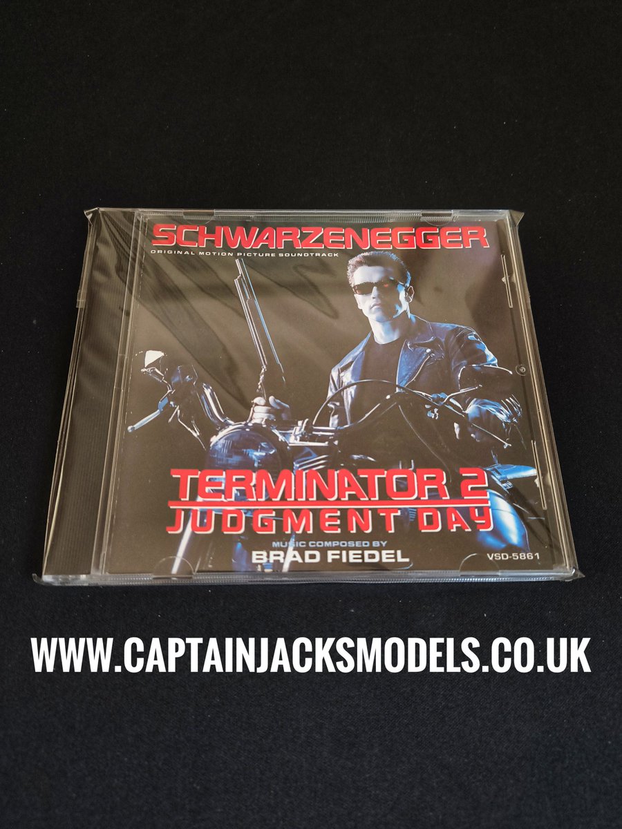 CaptainJModels's tweet image. Official Movie Soundtrack
Terminator 2 Judgment Day Special Edition

Music Composed &amp;amp; Produced By Brad Fiedel

captainjacksmodels.co.uk

#terminator #terminator2 #judgementday #captainjacksmodels #soundtrack #soundtracks #moviesoundtrack #physicalmedia #physicalmediaforever #cd