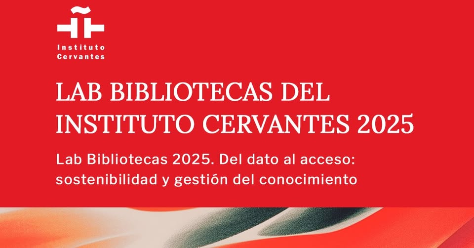 RECIDANET's tweet image. 📢 Estamos el Lab Bibliotecas @InstCervantes «Del dato al acceso: sostenibilidad y gestión del conocimiento». Para generar actividades innovadoras en bibliotecas con la aportación de los ciudadanos.
🗓️ 24-26 noviembre
Todas las sesiones se pueden seguir :
youtube.com/playlist?list=…