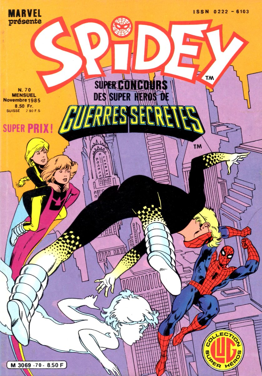 EditionsLug's tweet photo. Novembre 1985, il y a 40 ans, les parutions #Lug du mois (2/2)
#editionsLug #Spidey #PowerPack #JackOfHearts #SilverSurfer #Marvel #RCM #TopBD https://t.co/c1IIk5zr0r