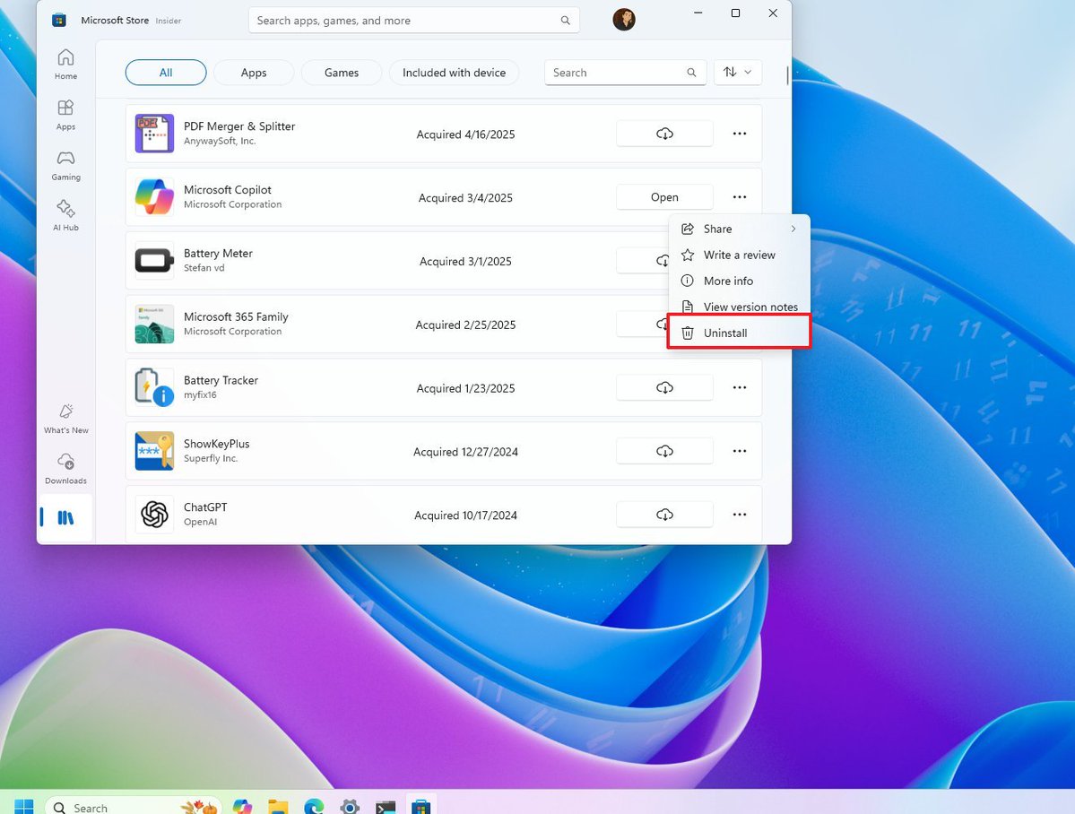 Pureinfotech's tweet image. 🔥 Finally! Microsoft has added an Uninstall option for apps in the Microsoft Store for Windows 11. Since the Store&apos;s introduction, I&apos;ve always wondered why this feature wasn&apos;t available.