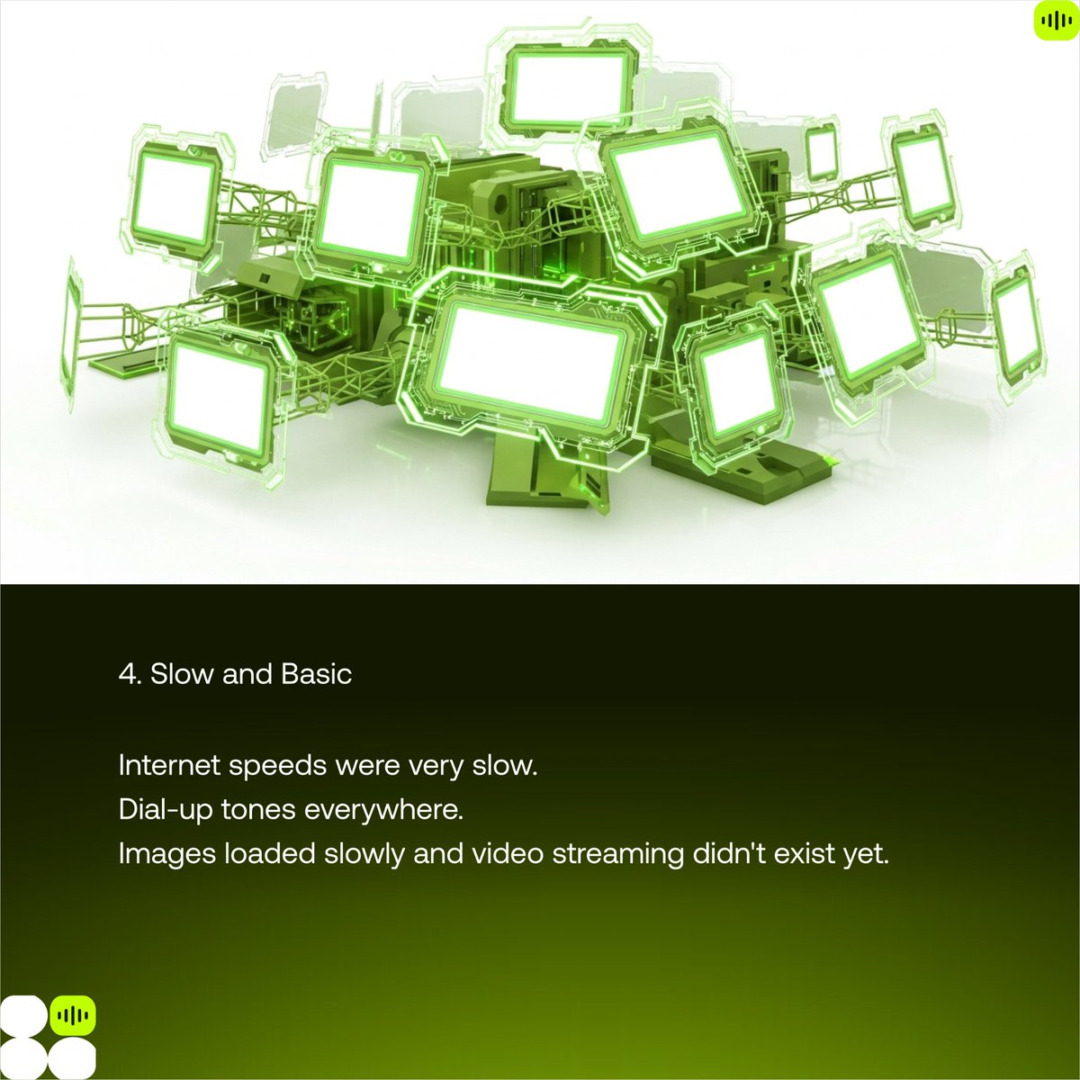 Web3Discuss's tweet image. Slow and Painfully Basic

Back in the Web1.0 days, patience wasn&apos;t optional, it was required. Internet was “sloooow”. Dial-up tones everywhere like a possessed fax machine and you could literally go make tea while a single image loaded. 

Streaming? Forget it.
Just seeing a…