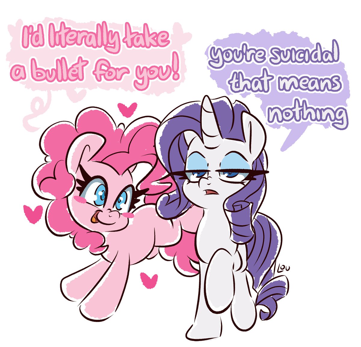 Louvely_art's tweet image. Rarity is not impressed.