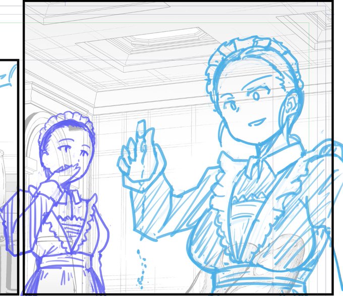 悪巧みするメイド達 