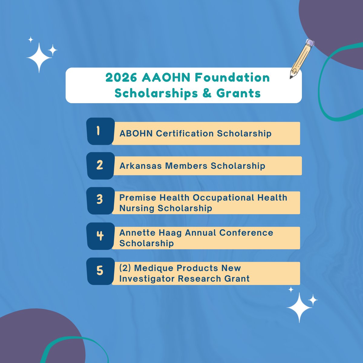 The AAOHN Foundation is still accepting applications for its 2026 scholarships and grants, offering support for certification, conference attendance, and early-stage research. Applications are due December 1, 2025.
aaohn.org/AAOHN-Foundati…