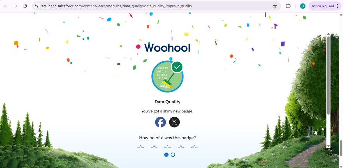 gentlemafioso's tweet photo. Just earned the Data Quality badge on @Trailhead and you should too! https://t.co/JBL9mXqTti https://t.co/KRX3crouqo