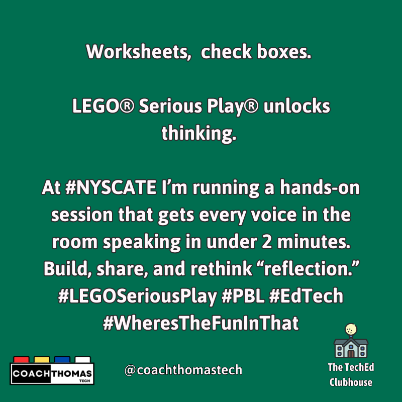 Dan Thomas - Hands-On Fun w/ STEM & PBL & LEGO🔧📚 (@coachthomastech) on Twitter photo 