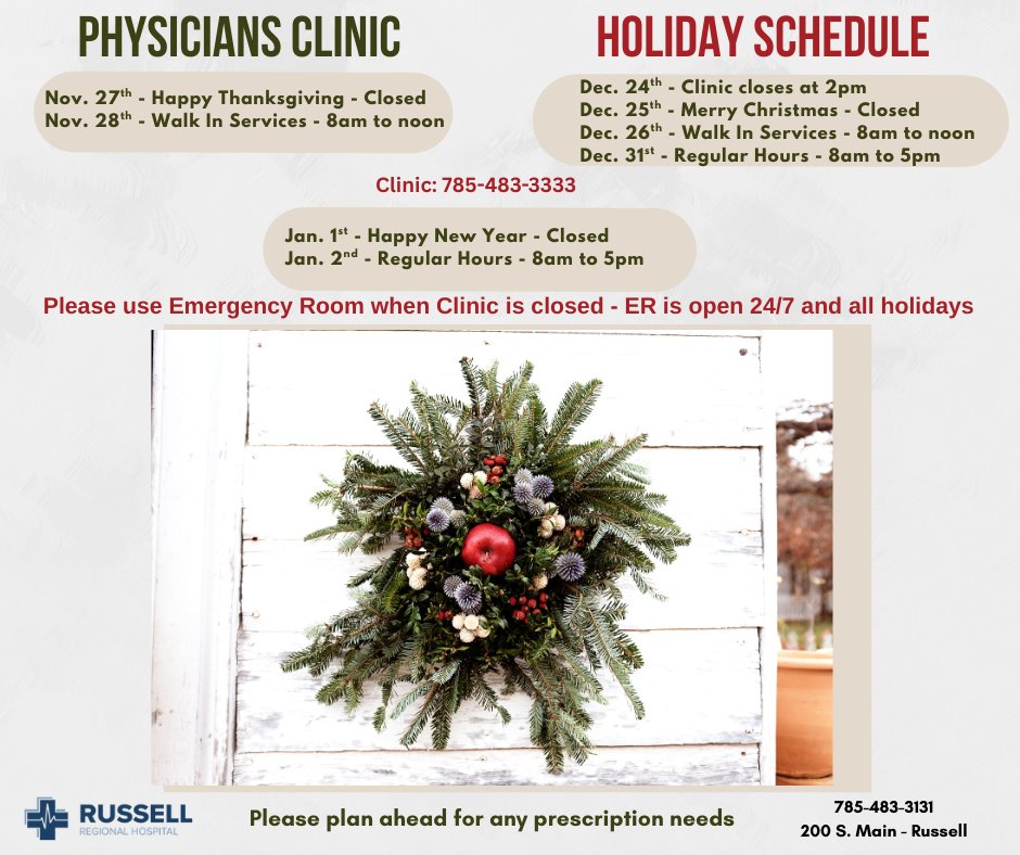 Russell Regional Hospital - Kansas (@russellkansas) on Twitter photo 