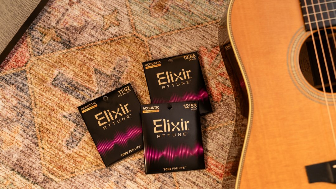 ElixirStrings's tweet image. Meet the new Elixir Attune Strings, Designed to Give Your Guitar a Voice You’ve Never Heard Before.

Elixir Attune. Feel the Difference. Hear the Revolution.

Shop now exclusively at elixirstrings.com/attune
