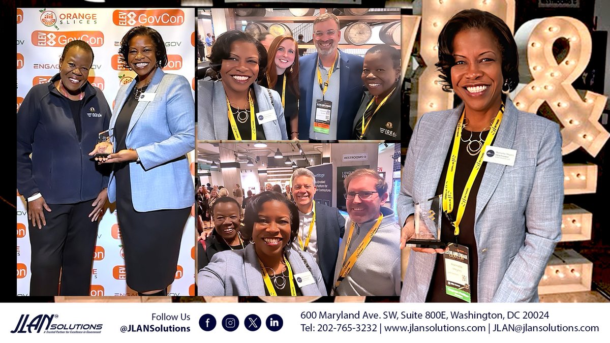 JLANSolutions's tweet image. Honored to be named a 2026 #Elev8GovCon Honoree. Grateful for an inspiring evening connecting with leaders who are driving change across the federal space.
This recognition reflects our commitment to show up as a #TrustedPartner for the customers. Congrats to all 2026 honorees!