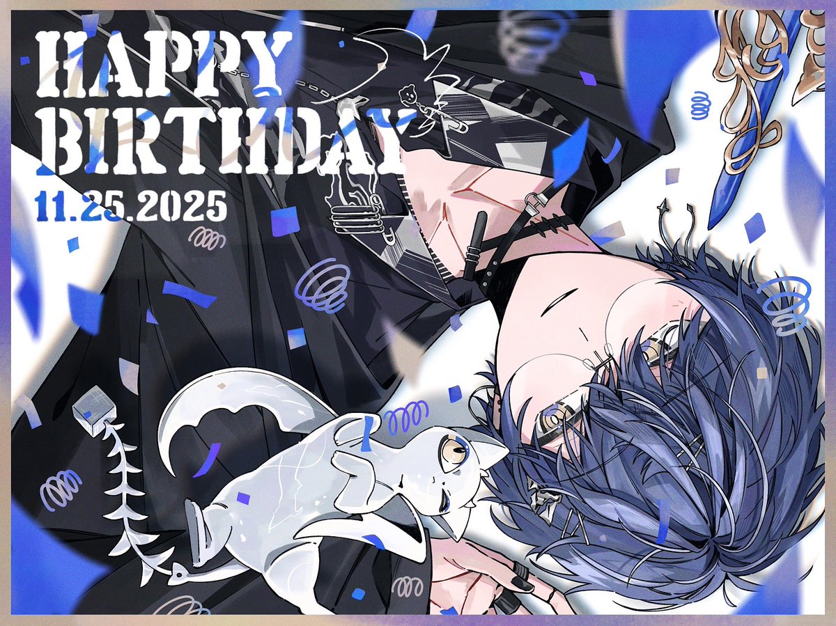 小柳ロウ誕生日2025 #ドロウイング お誕生日おめでとうございます🎉👻🔪✨
