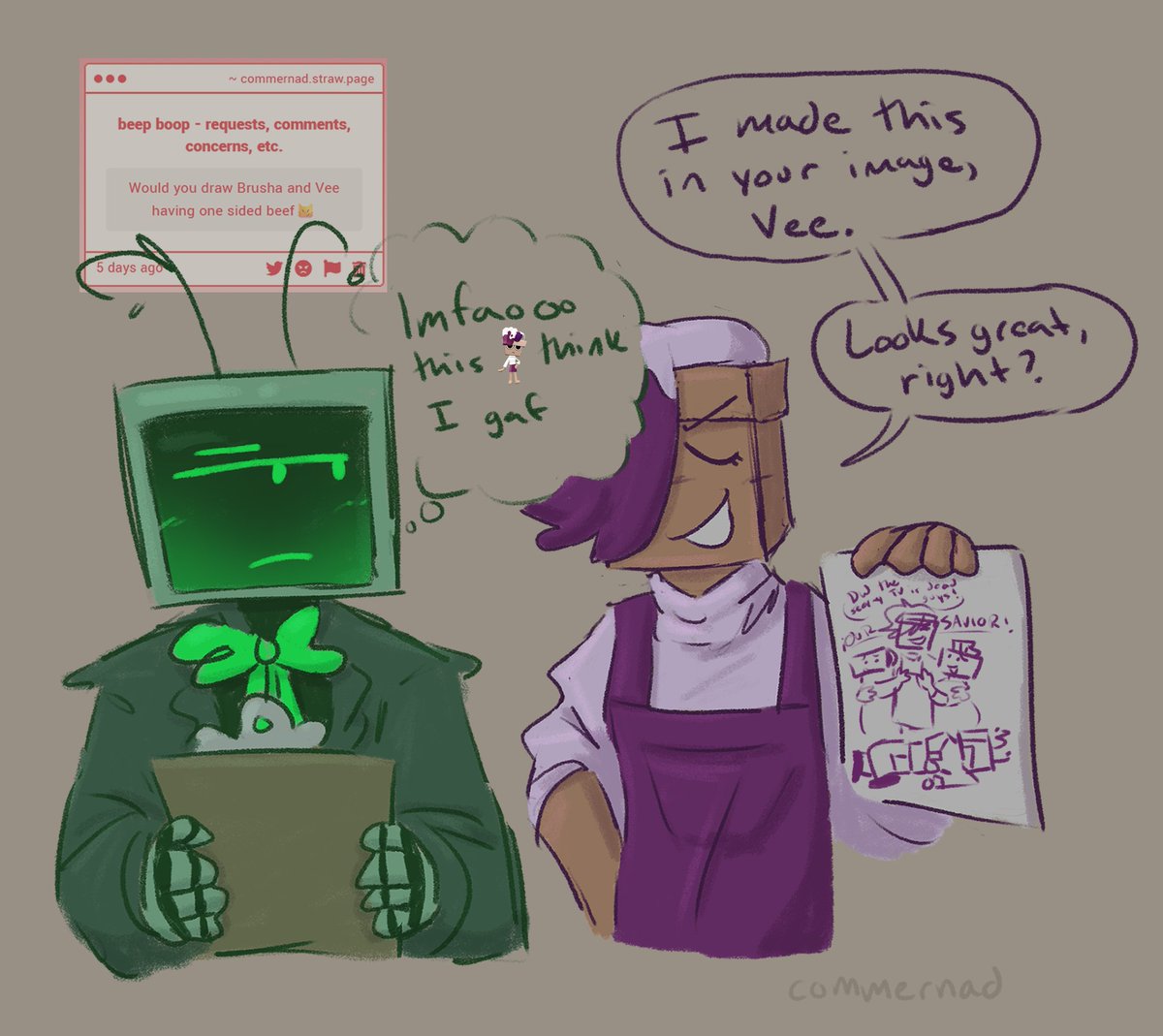 commernad's tweet image. ive heard like a billion different names for this pairing

#dandysworld