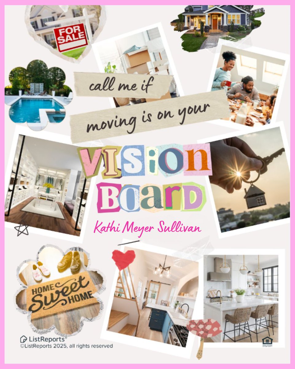 KMSrealtor's tweet image. 💫 If buying or selling a home is on your #visionboard but you’re not sure how to get there, I’m here to help.  🏘️
#homegoals #buyingahome #sellingahome #homejourney #realestatematchmaker #KathiMeyerSullivan #BHHSevolution #KMSrealtor #homesweethome #realtor #theDSGal