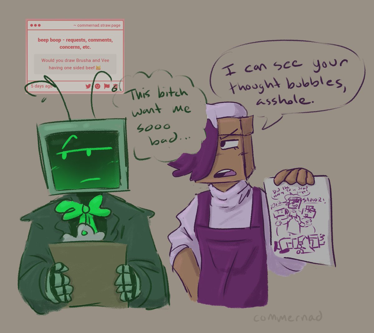 commernad's tweet image. ive heard like a billion different names for this pairing

#dandysworld