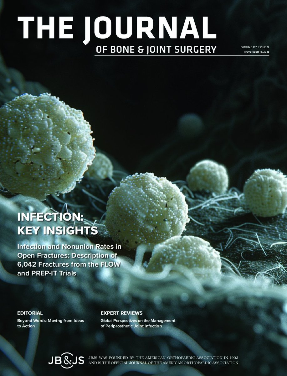 jbjs's tweet image. &quot;What’s New in Musculoskeletal Infection&quot; by Citak et al.

Read this new article type with JBJS online at: bit.ly/49sZBR7