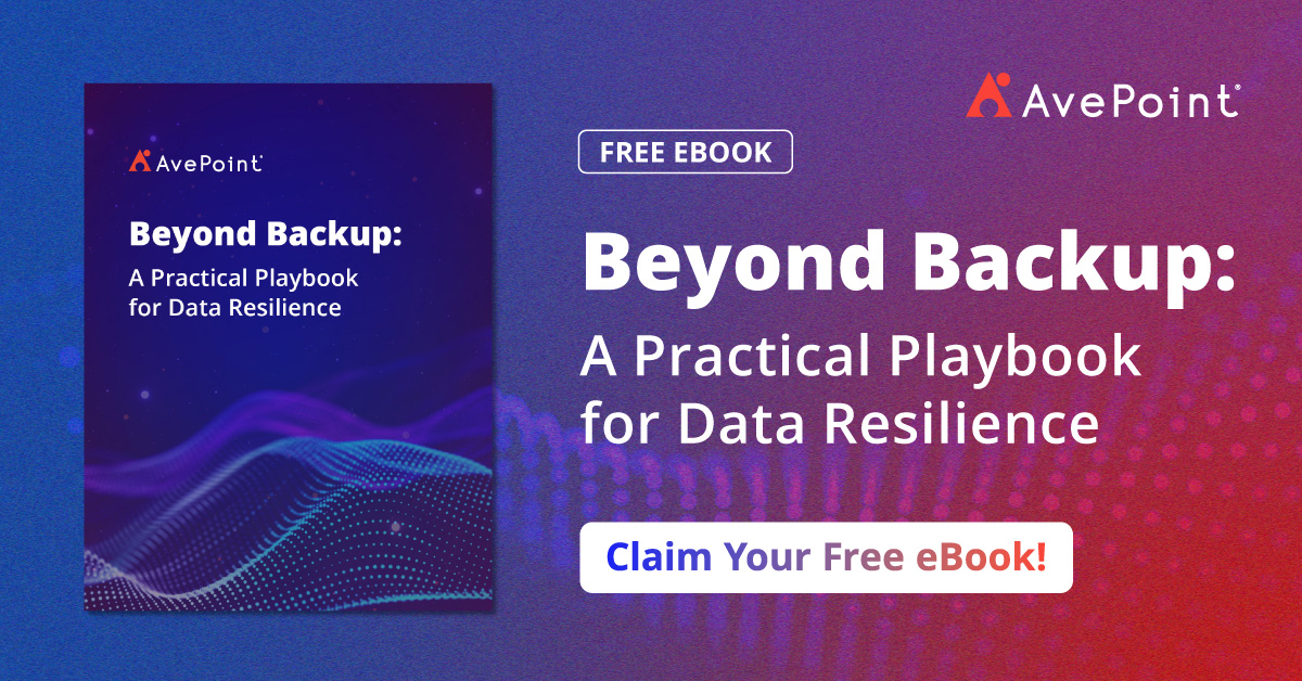 AvePoint's tweet image. 💻 Data lives everywhere and traditional backups alone aren’t enough.

Modern threats like ransomware, fast collaboration, and stricter regulations mean you need a smarter approach that prevents issues, detects threats, recovers data quickly, and proves compliance.

📥 Download…