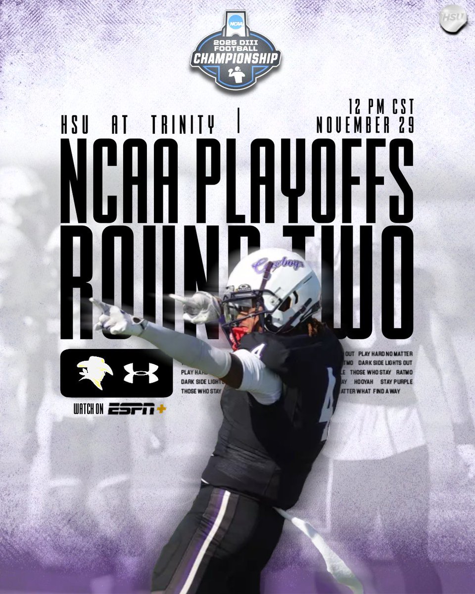 Headed to San Antonio this Saturday for Round 2 of the NCAA Playoffs 🤠

#HOOYAH