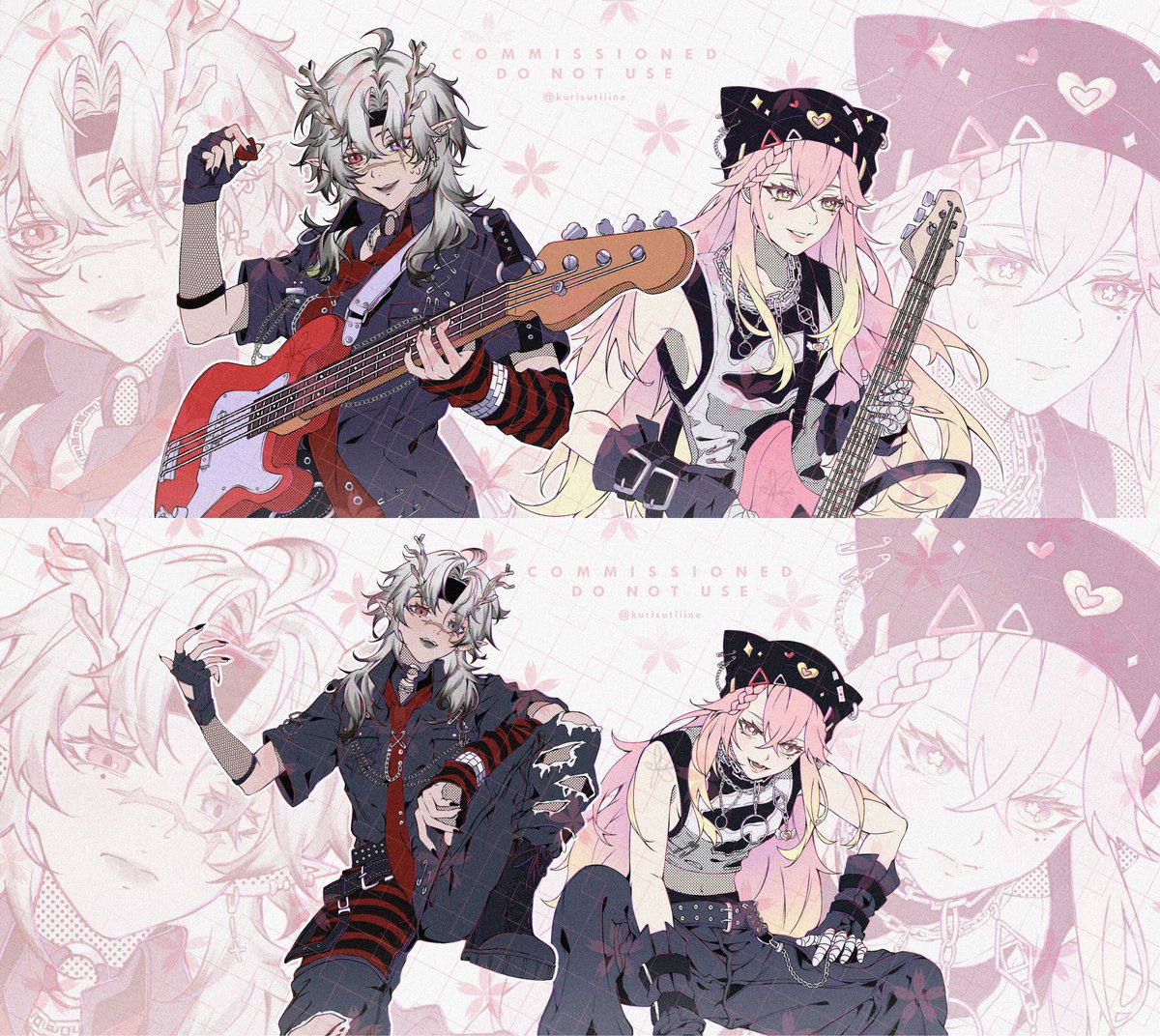 kurisutiiine's tweet photo. 🌸 Character Sprite C❀mm 🌸 
╰┈➤ for @PrimRoserin &amp; @SolRyusei 🎸

I had the opportunity to work on Prim and Sol‘ SHADE cover as their illustrator! 🎨

#VGenComm #primcolors #CaptureSol https://t.co/PC4iZ8AXxH