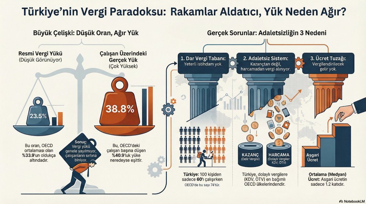Vergide sorun matematiksel değil, vicdani!

Türkiye'deki vergi sorunu, oranların düşüklüğü sorunu değildir. 

Sorun;

1️⃣ İstihdamın yaratılamaması,

2️⃣ Ücretlerin çok düşük olması,

3️⃣ Vergi yükünün adaletsizce halka yıkılmasıdır.

<a href="/omgencal/">Ömer Rıfat Gencal</a>'ın notlarını sizler için