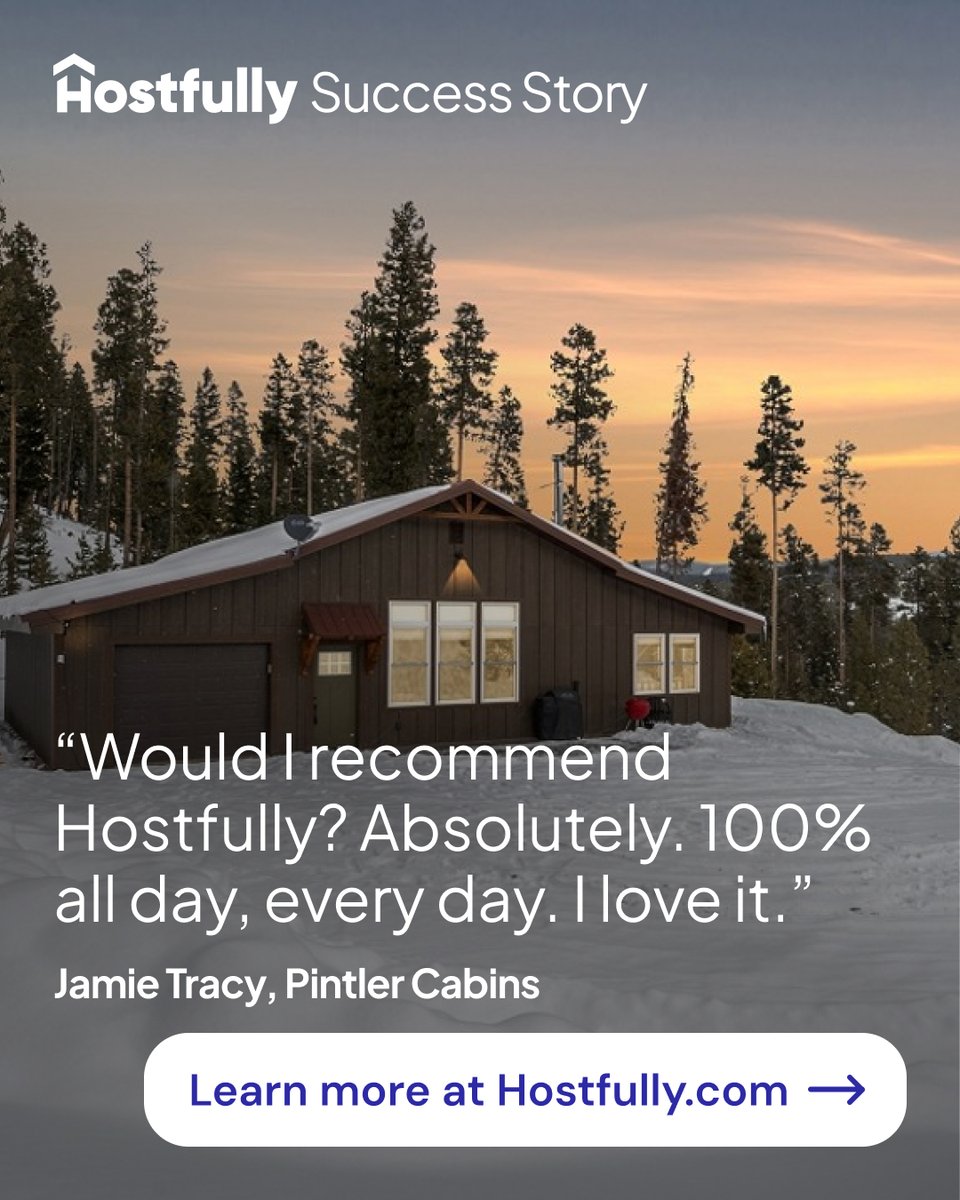 hostfully's tweet image. Pintler Cabins turned scattered communication into a smooth workflow using Hostfully, growing to ten properties with a waitlist ready for more.
Full story 👉 hostfully.com/case-studies/p…

#STRtech #UnifiedInbox