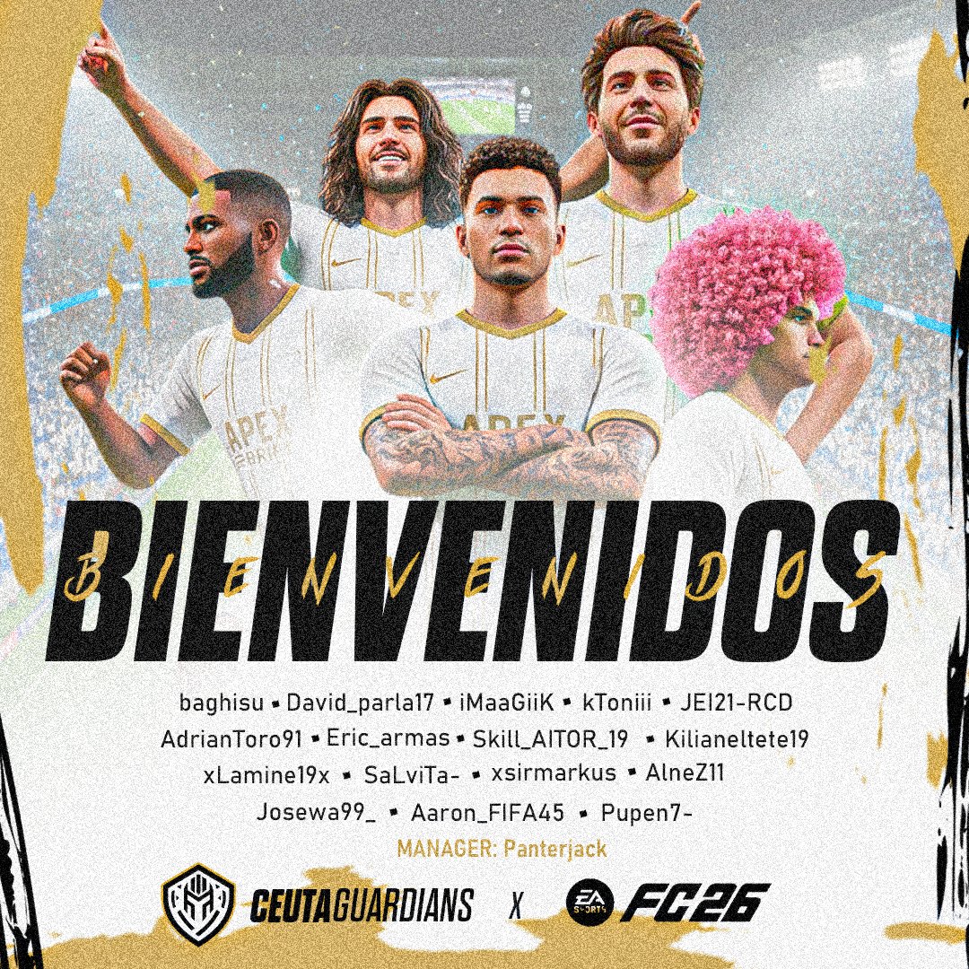 ⚽ PRESENTACIÓN DE JUGADORES EA FC 25

<a href="/panterjack/">Panterjack</a>
<a href="/baghisu/">乃</a>
<a href="/David_parla17/">David Medina 🇪🇸</a>
<a href="/iMaaGiiK/">l iMaaGiiK l</a>
<a href="/Trasgulin/">TrAsGu 🍀</a> 
<a href="/JEI_BI_21/">JEI_RCD21 🇪🇸🚌</a>
<a href="/AdrianToro91/">꧁ TØƦØ ꧂</a>
<a href="/Eric_armas_/">Eric🏴󠁧󠁢󠁳󠁣󠁴󠁿</a>
<a href="/Skill_AITOR_22/">AITOR</a>
<a href="/Bachi_VFO/">Bachi</a>
<a href="/kilianeltete19/">kilianeltete</a>
@alorgalder
<a href="/SaLviTa07/">Salva - SaLviTa</a>
@sirmarkusen
@alvjimenez26
<a href="/Dxble_AA/">45</a>
@pupen77

WeGuardYou <a href="/CamaraCeuta/">Cámara Ceuta</a>