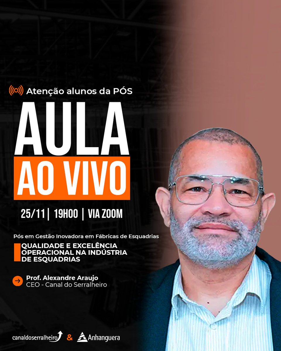 c_serralheiro's tweet photo. Amanhã, às 19h00, tem AULA ABERTA!

Essa aula vai te ajudar a entender:

✔ Onde nasce o caos produtivo
✔ Como identificar gargalos
✔ Como iniciar um diagnóstico eficiente
✔ O caminho para uma operação previsível e lucrativa

🔗 https://t.co/XfuAt06rKk https://t.co/GSbJA1C2LV