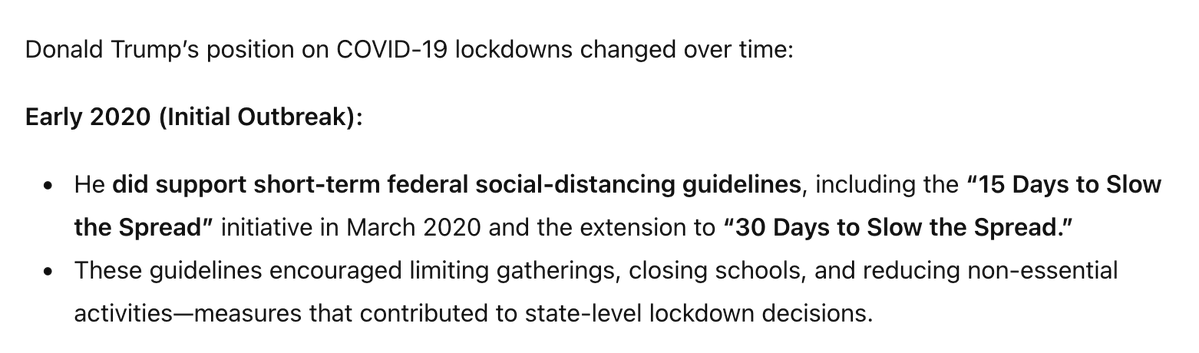 SanFranciscoLP's tweet image. Yes, but remember also when #Trump set the tone for encouraging #lockdowns, and kept #AnthonyFauci on as his top health advisor: