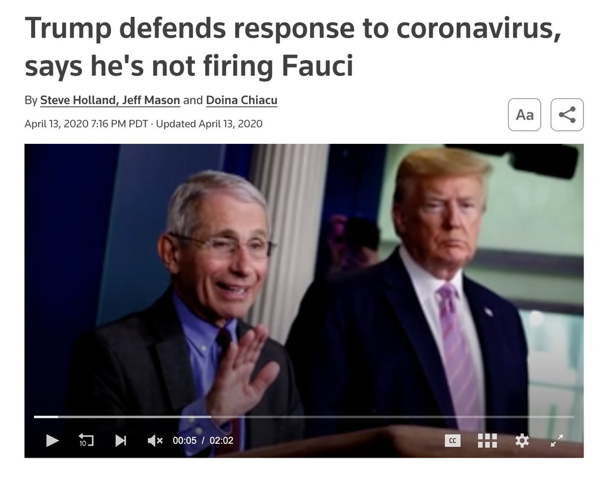 SanFranciscoLP's tweet image. Yes, but remember also when #Trump set the tone for encouraging #lockdowns, and kept #AnthonyFauci on as his top health advisor: