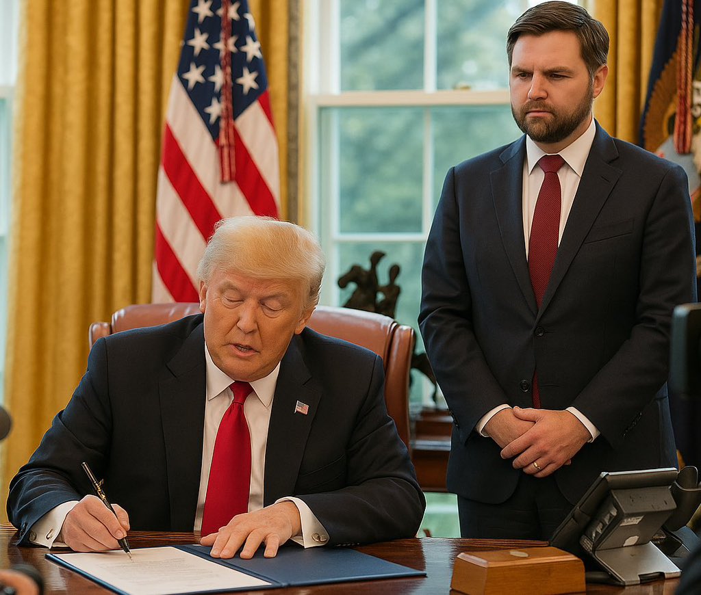 CryptoIntelPlug's tweet image. 🚨 BREAKING: President Trump to sign major Executive Order today at 4PM ET from the Oval Office.

No details yet, but the speculation is wild.

• Border security crackdown?
• Economic sanctions?
• Fed oversight?

What do you think it will be?

#Trump #ExecutiveOrder…