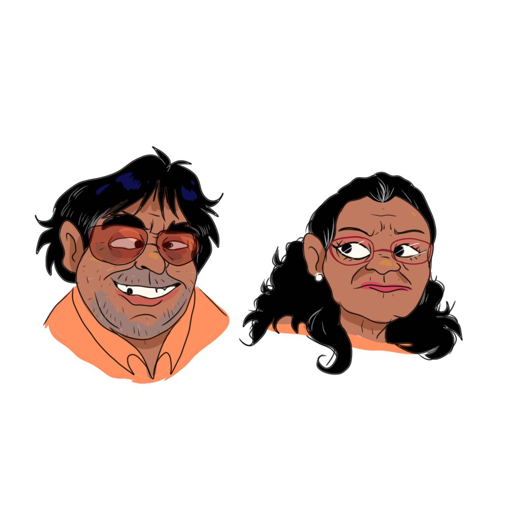 AlissonDGuilhe1's tweet image. Minha mãe pediu pra eu desenhar meus avós depois disso, bem, aquu estão eles &amp;lt;3