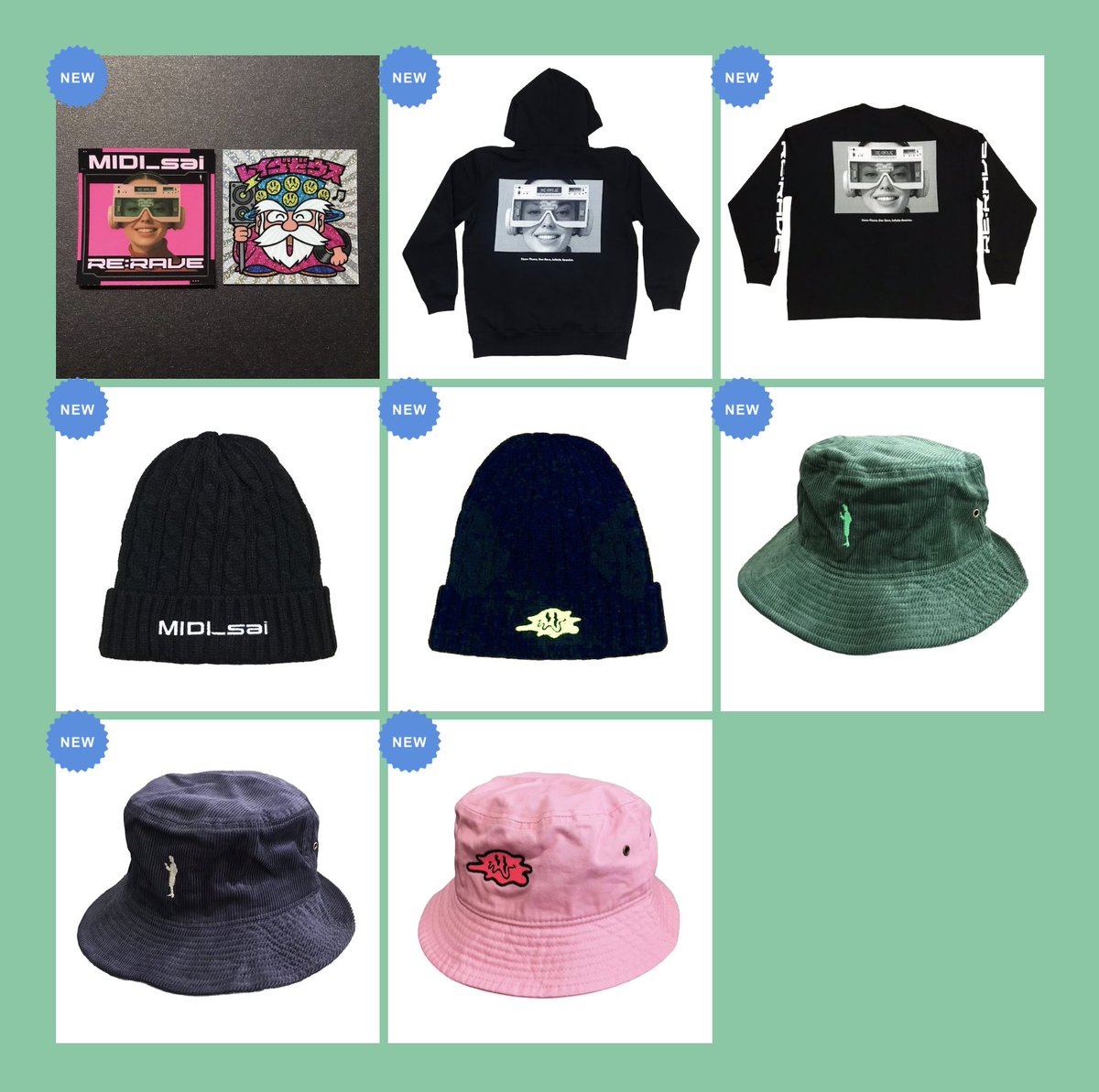 シール販売及びMIDIウエアの予約は終了致しました！
オーダーいただいた方々、ありがとうございます🙇

シールの音源UPは12月1日、予約商品の発送は12月中旬を予定しておりますのでしばしお待ちくださいませ。