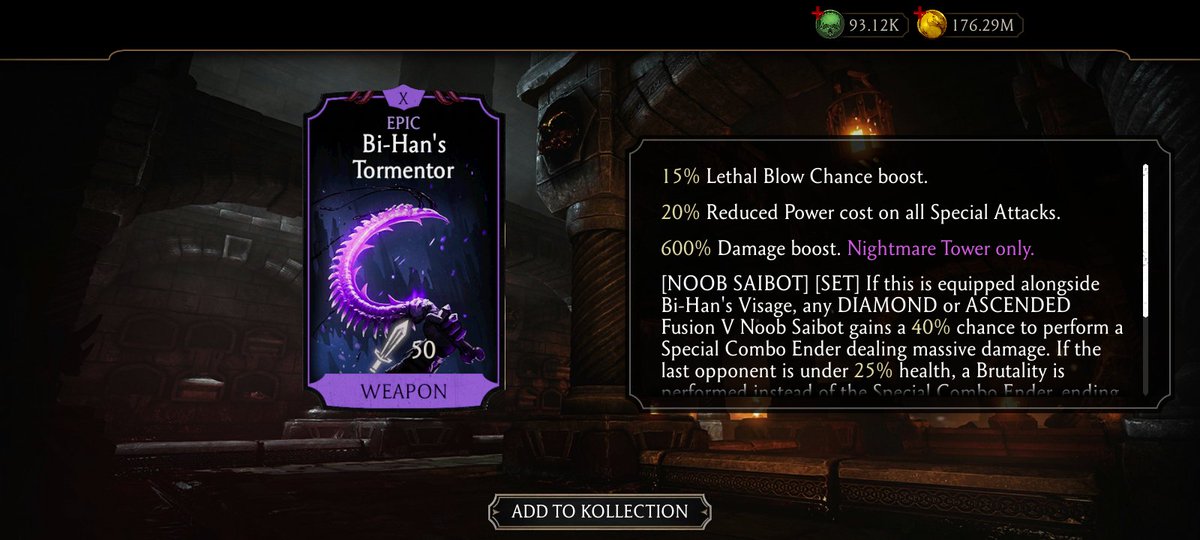 koldscorpion's tweet image. Magnificent Scenes from the #Krypt so far in #MKMobile. 🟣🔥

Royal guard&apos;s Emerald Haze is one of those Epics that I&apos;ve been longing to see maxed out, and I&apos;m so happy the dream has eventually manifested. 🤲🏾

Anyway, let&apos;s go! 🚀