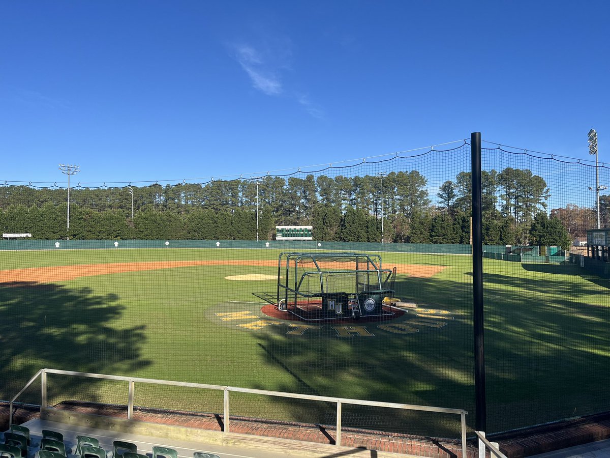 MethodistU_BSB's tweet image. New backstop net installed! Getting Armstrong-Shelley Field ready for the 2026 baseball season!

#MethodistBaseball 🦁