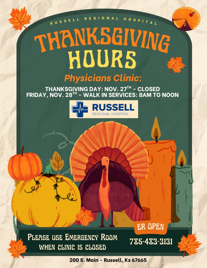 Russell Regional Hospital - Kansas (@russellkansas) on Twitter photo 