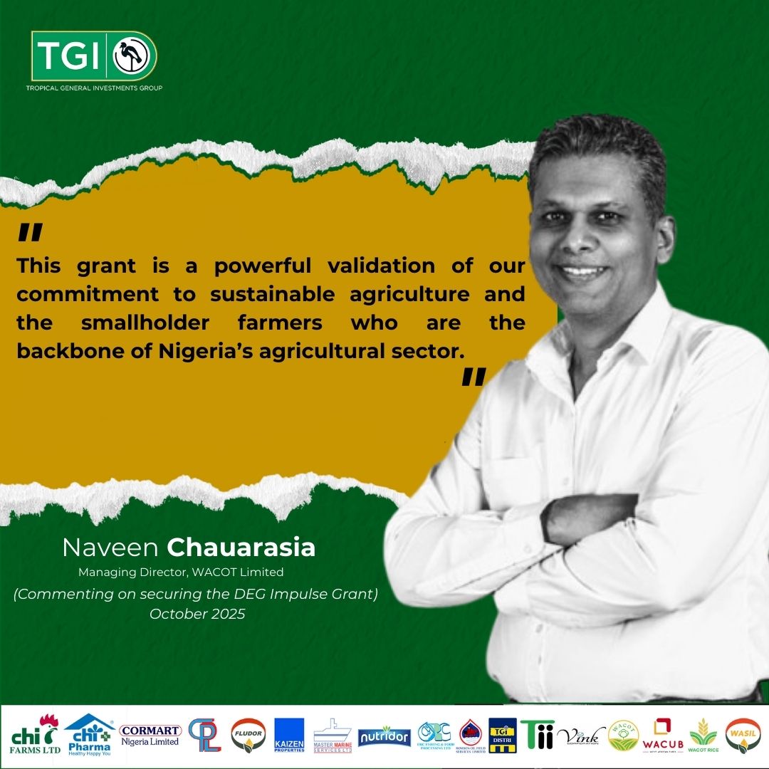 TheTGIGroup's tweet image. Commitment Creates Change.

#theTGIway #WACOTLimited #Agriculture #MotivationMonday