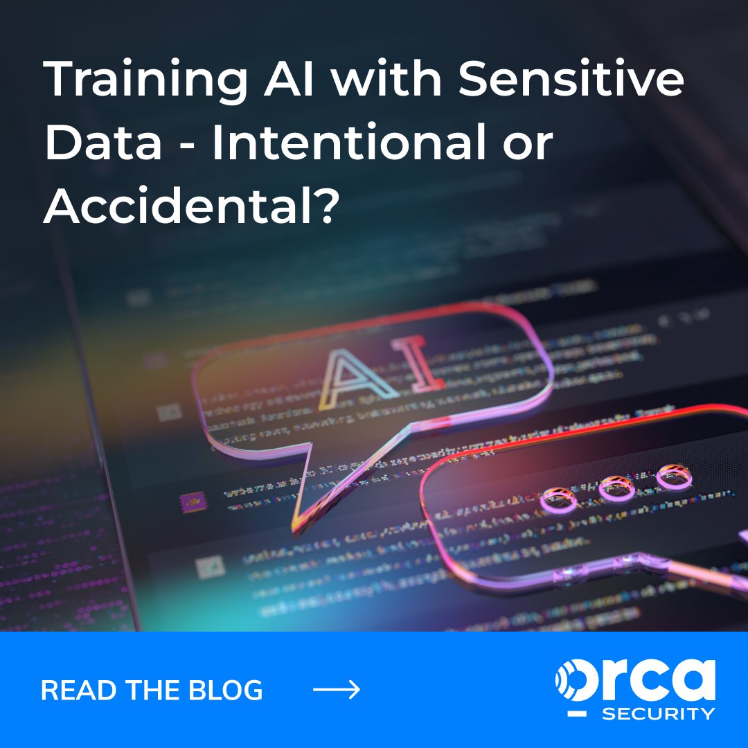 orcasec's tweet image. 84% of orgs are using AI, but who&apos;s checking what data it&apos;s training on? 👀

Orca now detects PII, PHI &amp;amp; PCI data in your Azure OpenAI training sets, before regulators do.

Secure your AI journey →orca.security/resources/blog…