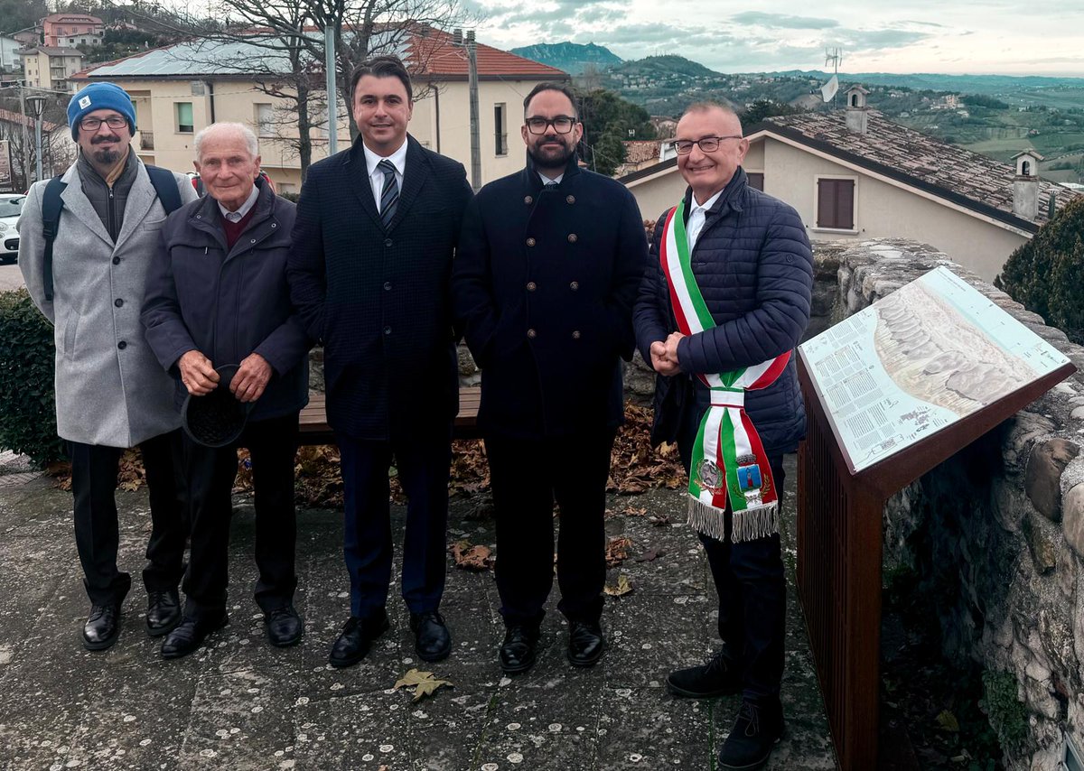 Con i capitani reggenti della Repubblica di San Marino sui luoghi delle battaglie della Linea Gotica