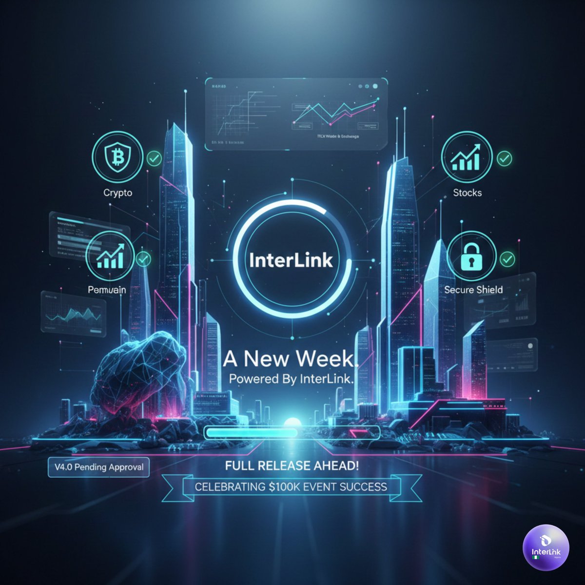 interlinknige's tweet image. GM, Linkers! 🚀

Welcome to a powerful new week! The $100K celebration is over—congrats to the winners! Our sole focus is now on the V4.0 approval (ITLX Wallet/Exchange). Your daily activity today pushes us closer to the full release! Let&apos;s build!
#InterLink #ITLG #ITLXExchange…