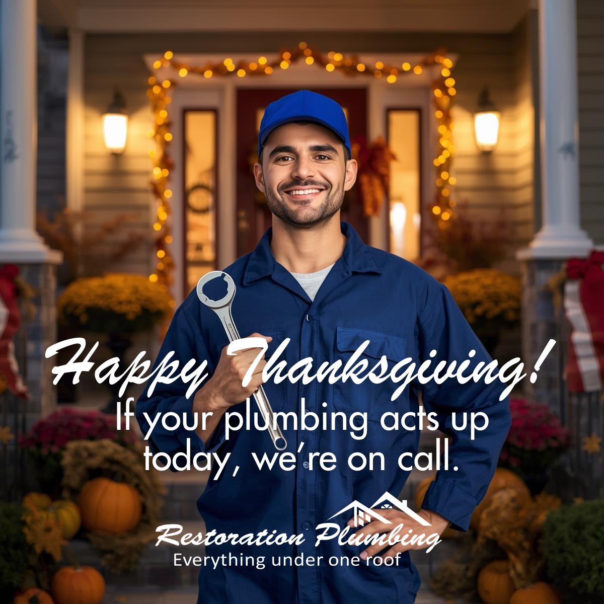RestorPlumbing's tweet photo. Happy Thanksgiving! 🦃
If your plumbing acts up today, we’re on call.
Clogs, leaks, backups, burst pipes — we’ll handle it.
📞 937-883-6633
#EmergencyPlumbing #HolidaySupport https://t.co/q4uMmjjl0M