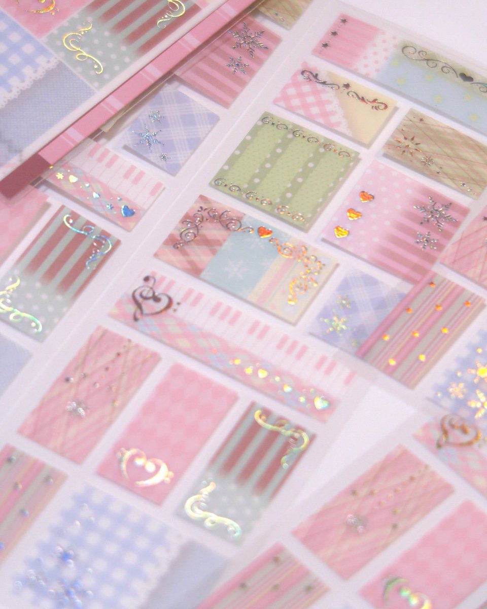 pearlybutton's tweet image. 🎶 닷닷 신상 화지박 사각스티커 ✨