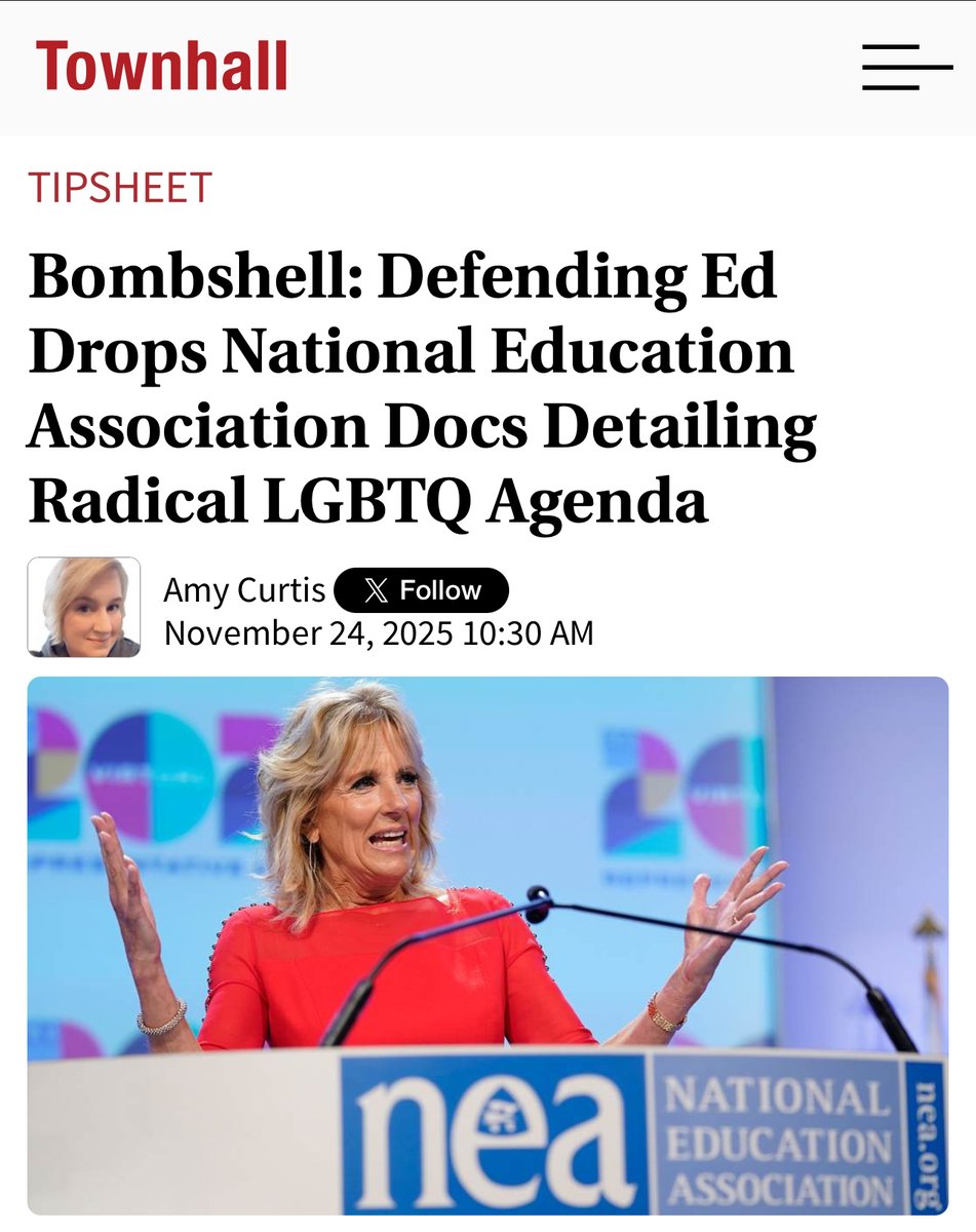 Bombshell: Defending Ed Drops National Education Association Docs Detailing Radical LGBTQ Agenda

townhall.com/tipsheet/amy-c…