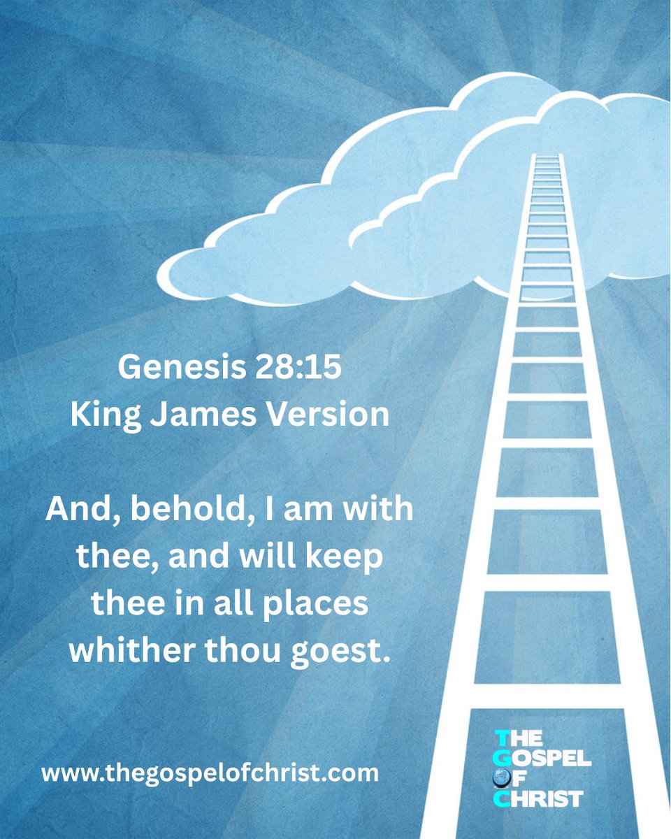 TGOCworldwide's tweet image. God is always present as He was with Jacob. He will fulfill His promises to us. ✝️🪜📖 #promise #Godiswithus #Godpromises #TheGospelofChrist #BenBailey #TGOC