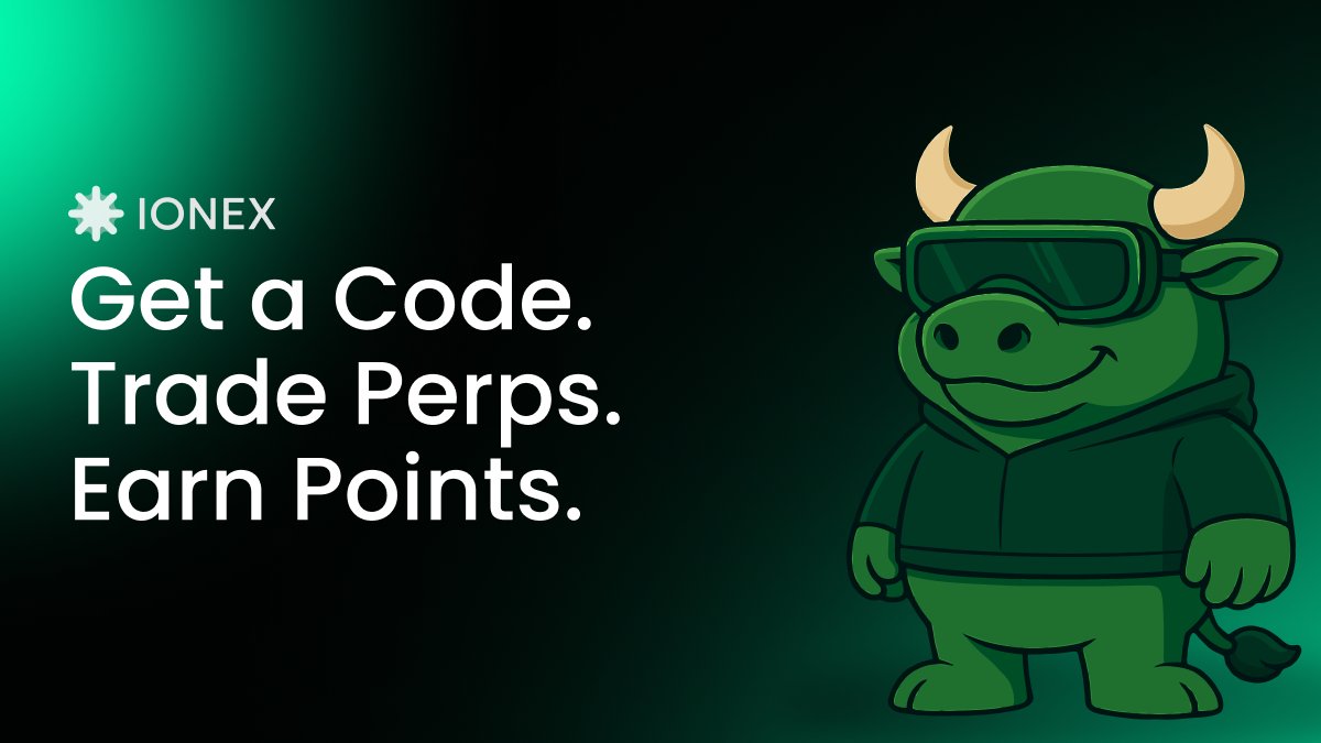 Ionex Perps is invite-only! No code, no entry.
Want in?
1. Grab a referral code from an existing trader
2. Enter it at pro.ionex.trade
3. Start earning Points instantly

More ways to get access are coming. Stay tuned!