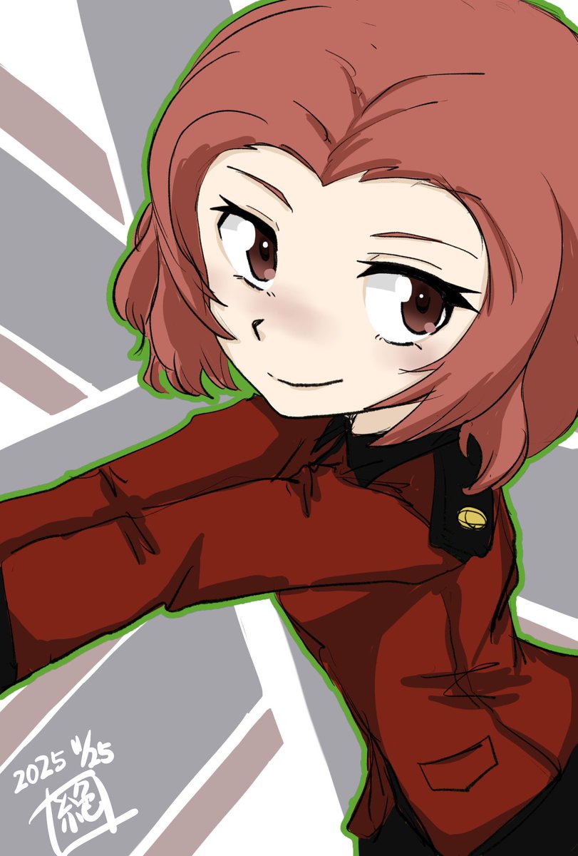 EComgmail's tweet image. 本日は聖グロリアーナ女学院のスピードスター
聖グロの狂犬　#ローズヒップ生誕祭2025 であります！
お誕生日おめでとうございます！
4話でただの突撃お馬鹿ではない所を見せつけてくれたローズヒップ
5話6話でどんな活躍をしてくれるのか
ちょお楽しみ!
#ローズヒップ生誕祭
#ガルパン