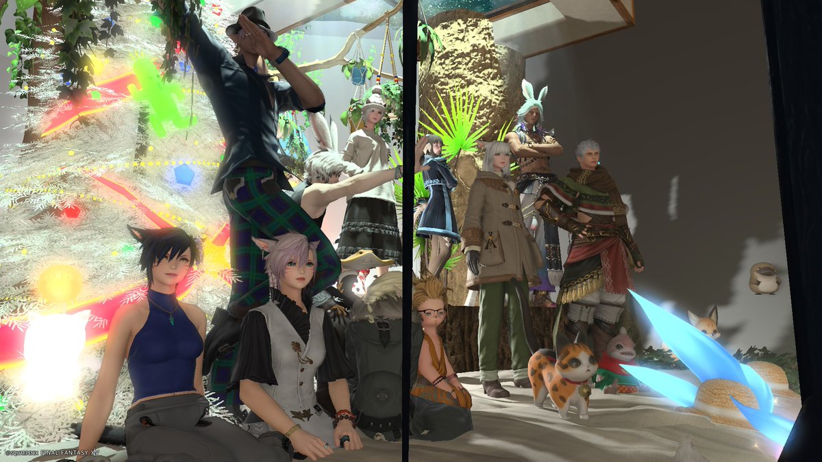 Ruuwildcat's tweet image. FCハウジングイベント…終わりました〜。自分は…大好きで大事な思い出の場所を作りたくて。雰囲気…だせたかな…w 
#FF14
#FCひだまりにゃんこ