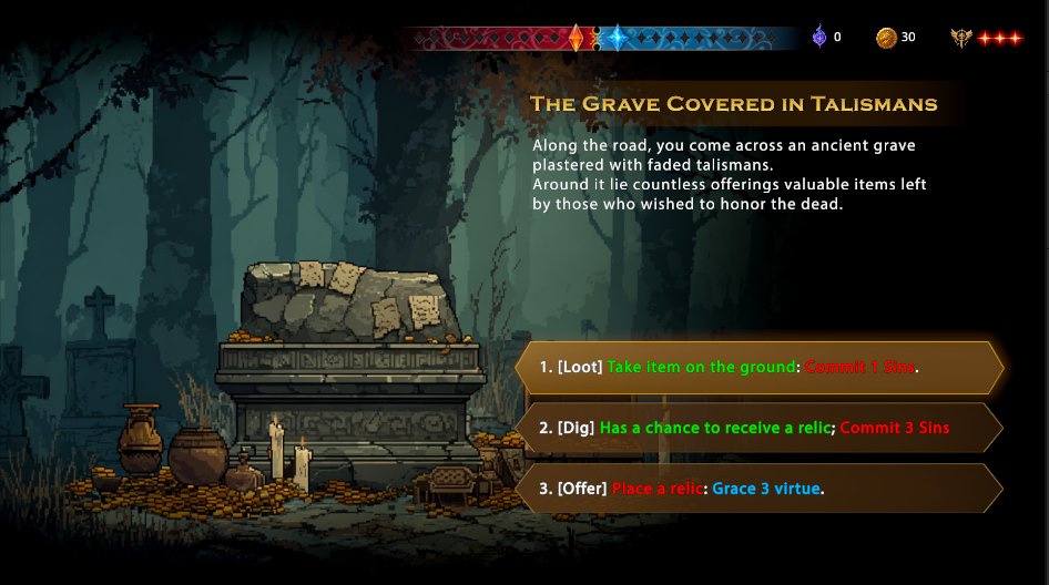 Karma UI updated, choose your path, feel the weight. 

#gamedev #indiegame #ドット絵 #インディーゲーム